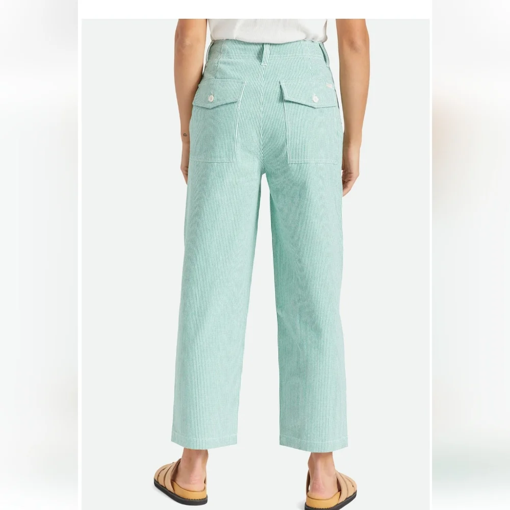 Brixton Vancouver utility pant. Leprechaun super high waisted straight leg. - Picture 3 of 14